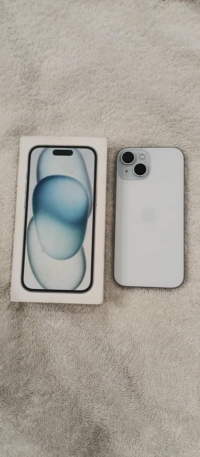 Apple iPhone 15 128Gb Sky Blue 91%BH With Box Factory Uncloked Non Pta
