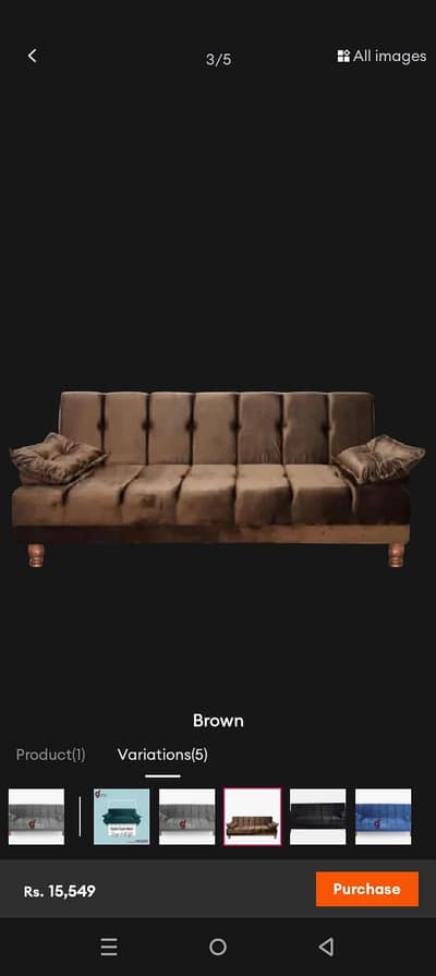 Sofa Cum bed Like new slightly used