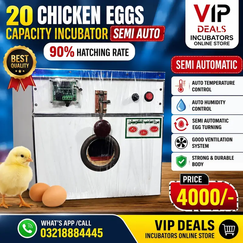 20 eggs semi auto incubator for sale |