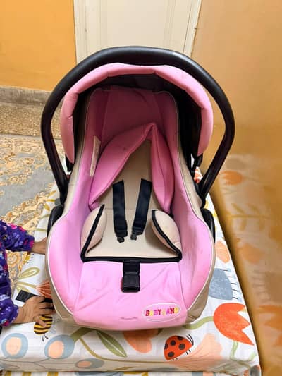 2 in 1 baby carry cot and car seat with canopy for sale