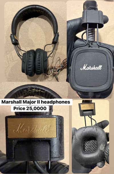 Marshall Major 2 Headphones/Piano/Keyboard/Bass/Electric/Amp