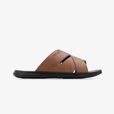 Ndure Men's Criss-Cross Slides | Size 7 | Comfortable Casual Chappal