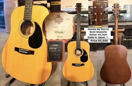 Hotaka by Morris Semi Acoustic Guitar/Piano/Keyboard/Bass/Electric/Amp