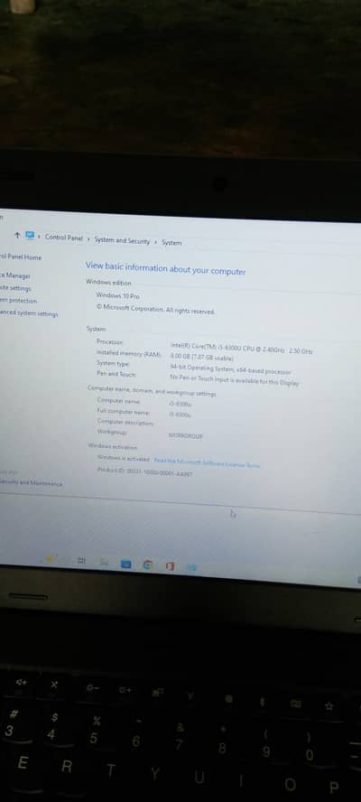 cori5  6 ganaration 8GB 256SSD