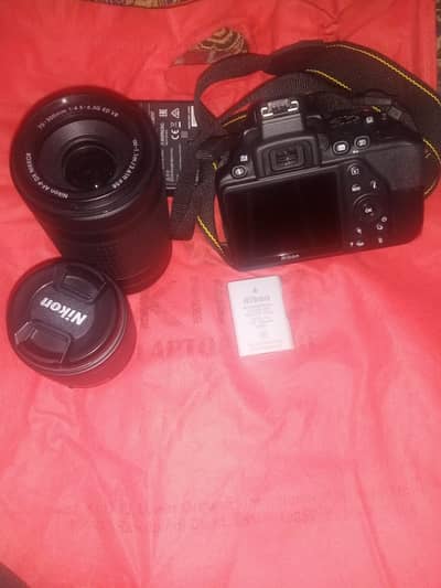 Title: Nikon D3500 DSLR with 18-55mm + 70-300mm Lens Combo