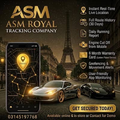 Car Trackers/Bike Trackers/CULTUS/WagonR/Mehran/Carolla/City/Honda