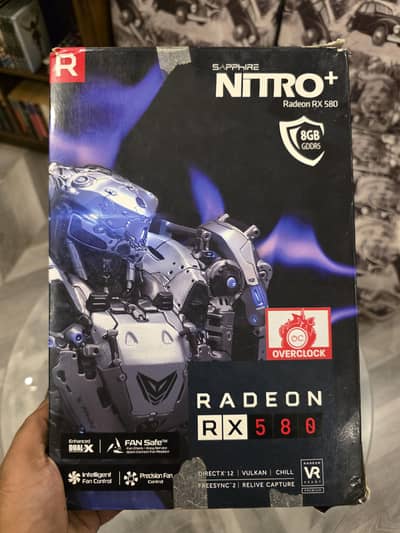 Sapphire Nitro AMD RX580 8GB with Box