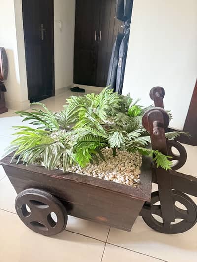 Pure shesham wooden planter carts