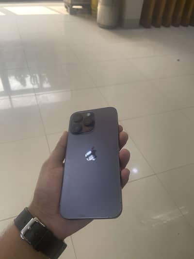 I phone 14 Pro Max Pta approved 128 Gb Deep purple color