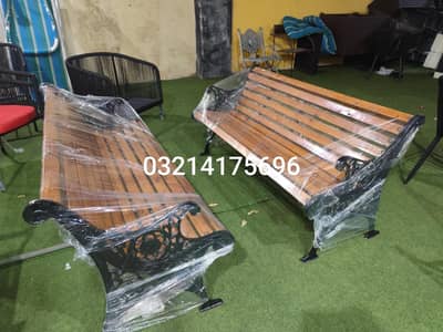 OUTDOOR GARDEN PARKING BENCHES UPVC FURNITURE UMBRELLA IMPORTANT