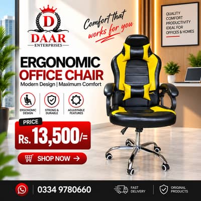 Gaming chairs | Office revolving chair | Revolving chairs in karachi