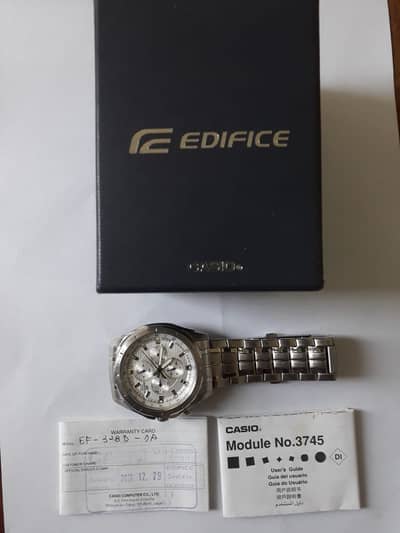 Original Casio Edifice EF-328D Chronograph Watch - Box & Papers -