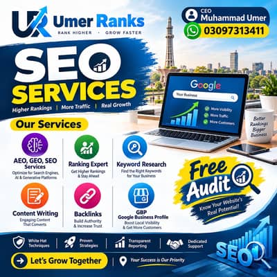 SEO, AEO, GEO, Services - Backlinks - GBP Google Business Profile