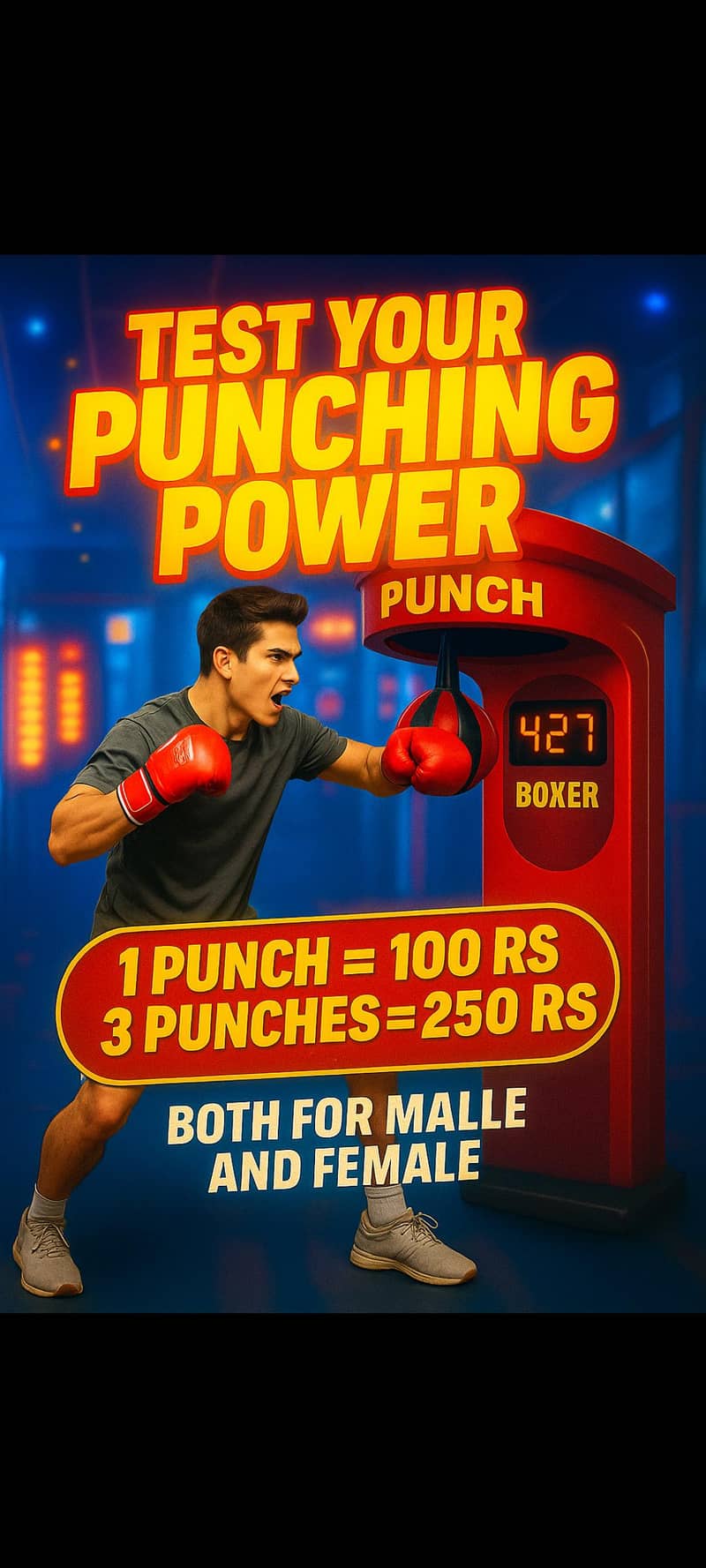 Punch game machine 6