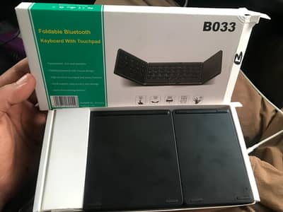 B033 Foldable Bluetooth Keyboard+FULL Touchpad