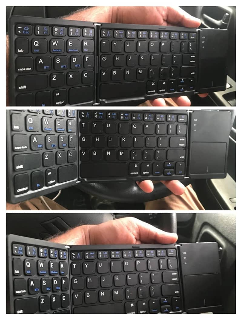 B033 Foldable Bluetooth Keyboard+FULL Touchpad 3