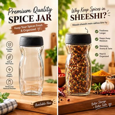 Strong Glass Jar with Capacity 230/200 gm
