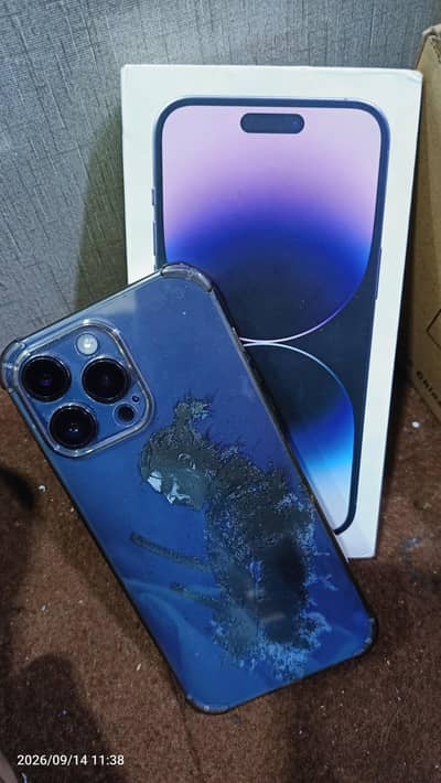 Apple iPhone 14 Pro Max  Box And IPhone