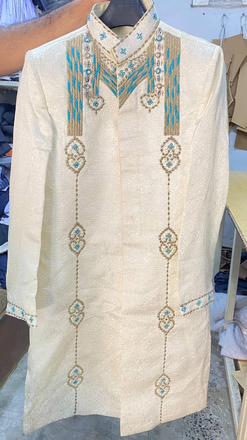 OFF WHITE SHERWANI 1