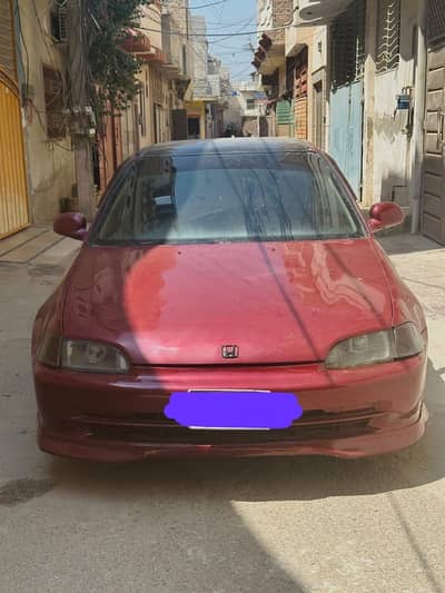 Honda Civic 1995 freshly paint from outer