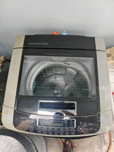 Automatic 13kg inverter LG washing machine and Super Asia  fan
