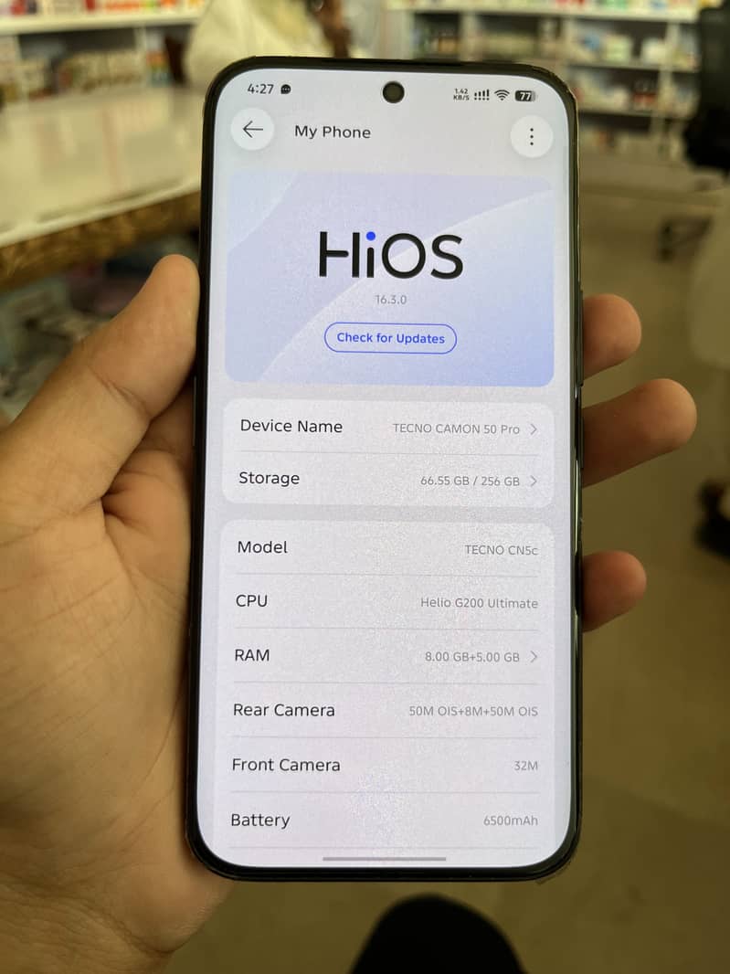 Tecno Camon 50 Pro 5