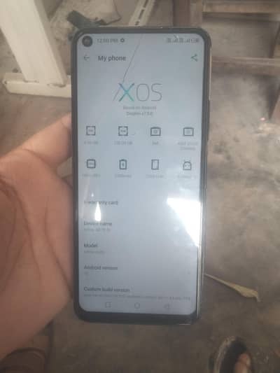 Infinix Note 8i 6 128 box charger sath