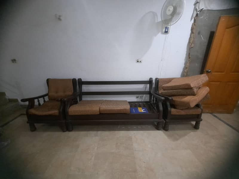 Real Solid Wood Sofa Set 1