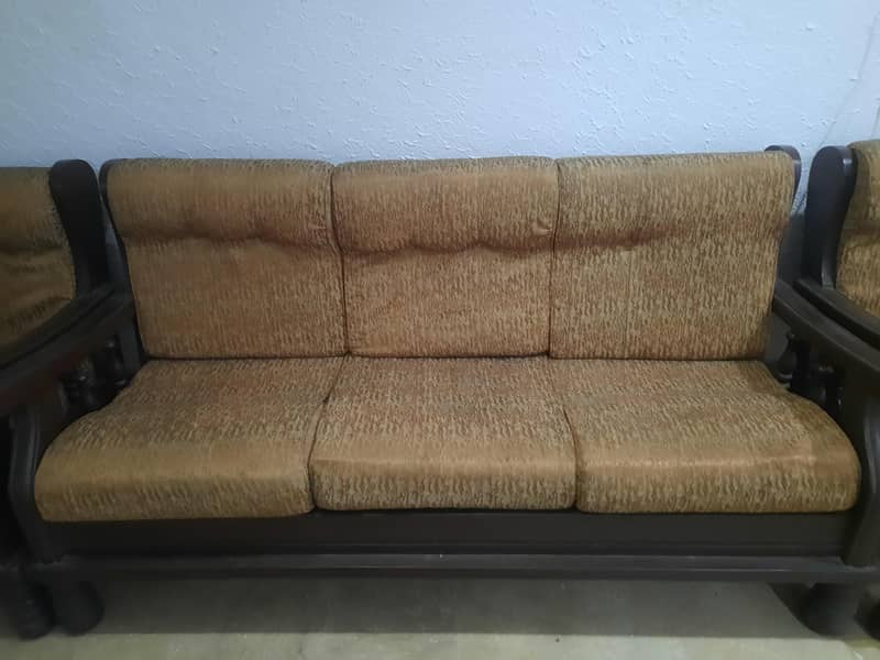 Real Solid Wood Sofa Set 2