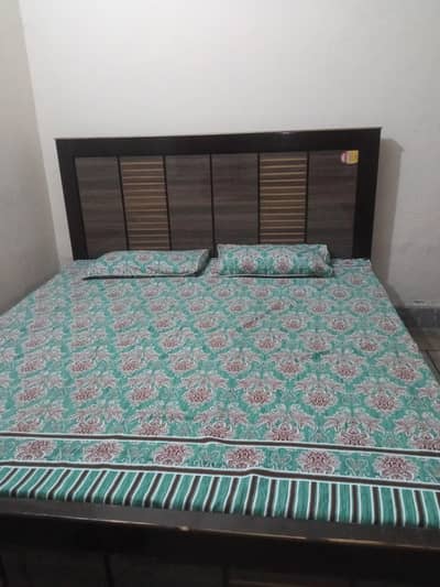 wooden floor bed