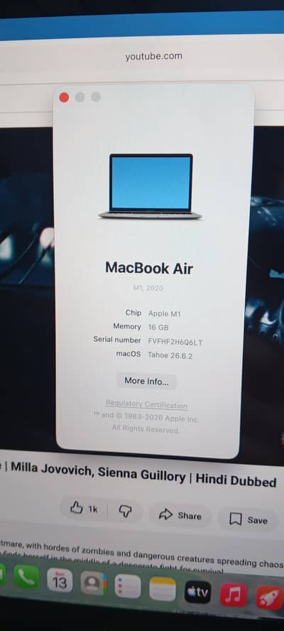 apple MacBook m1 air