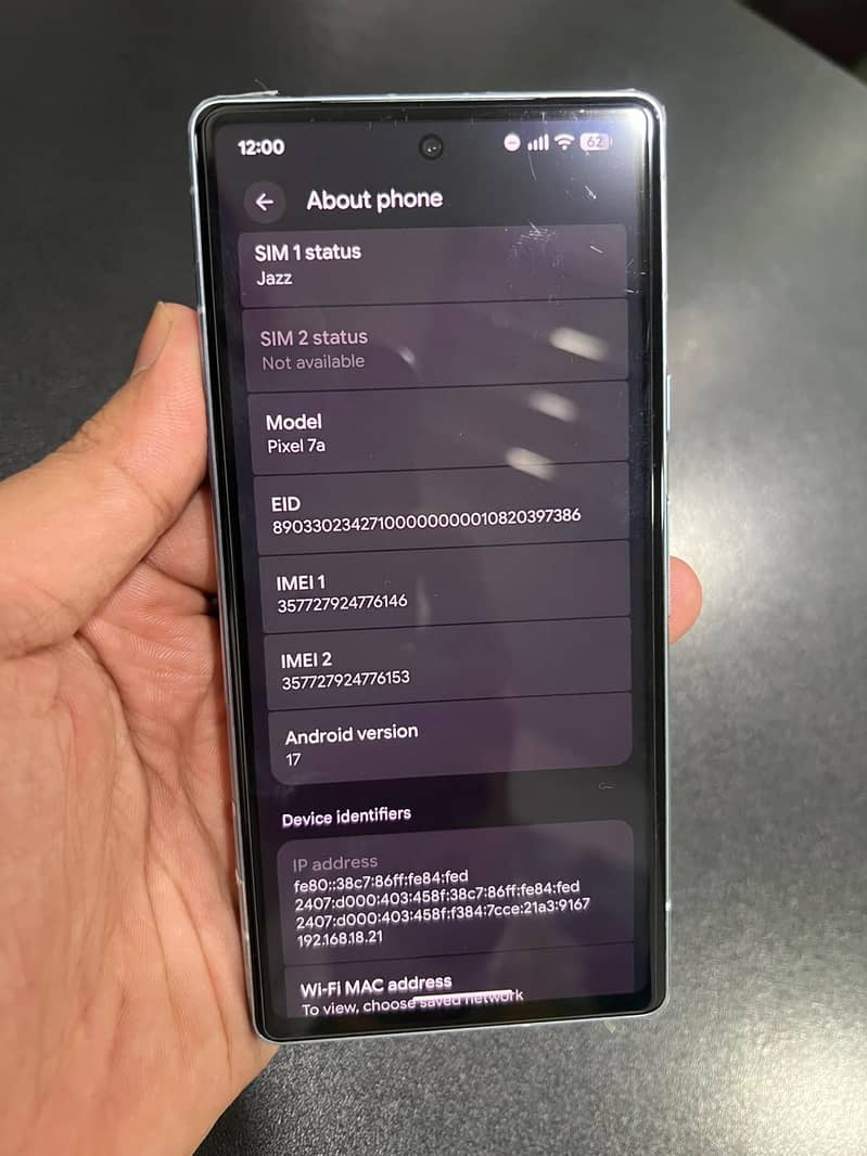 Google Pixel 7A 3