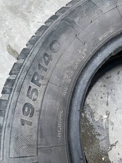 Tyre size 195R14C mazda