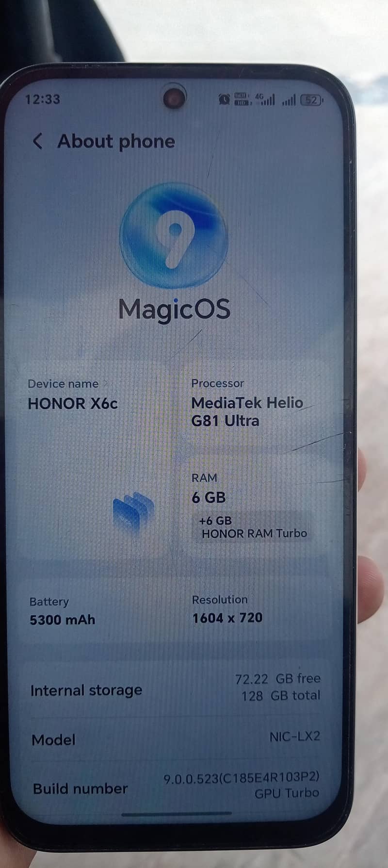 Honor x6c 1