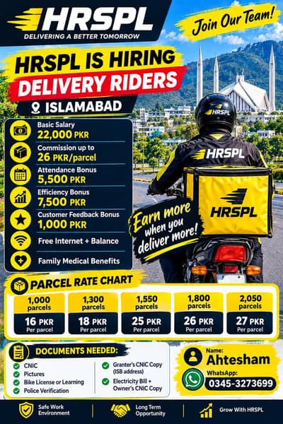Bike Rider Job