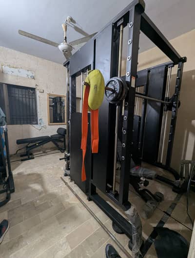Functional trainer with Smith  12 gauge commercial machine gym