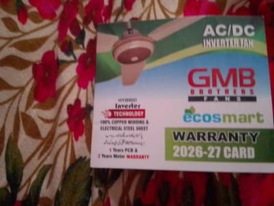 GMB fan for sale with warranty