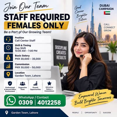 Call Center Job || Morning Shift Job || Female Job || Office Job