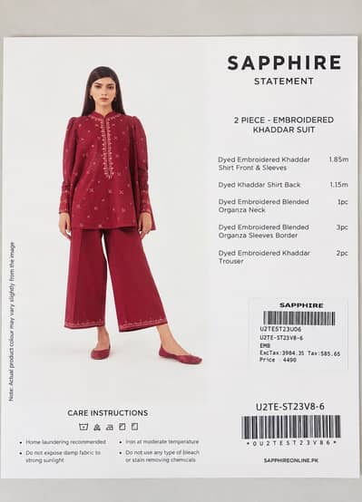 different brand stitched clothes