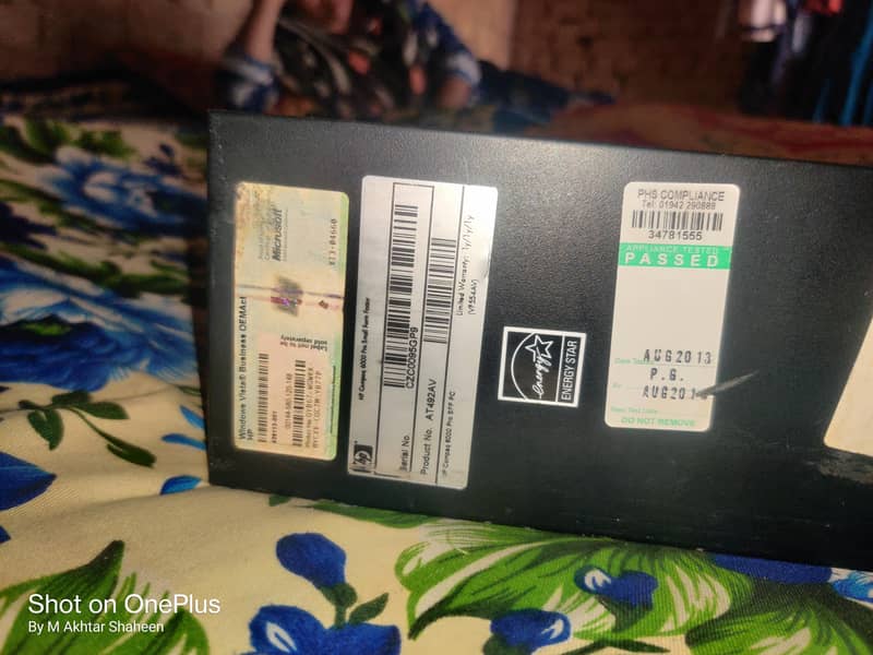 Hp pc model E8400 3