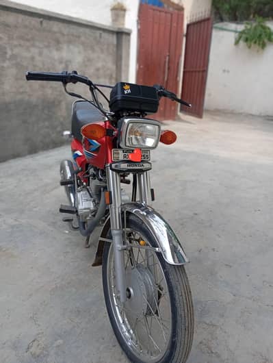 Honda 125 2024 model red colour Lahore register