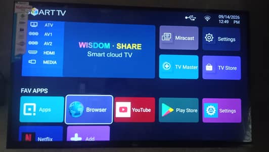 national 32 inches LCD good condition with box