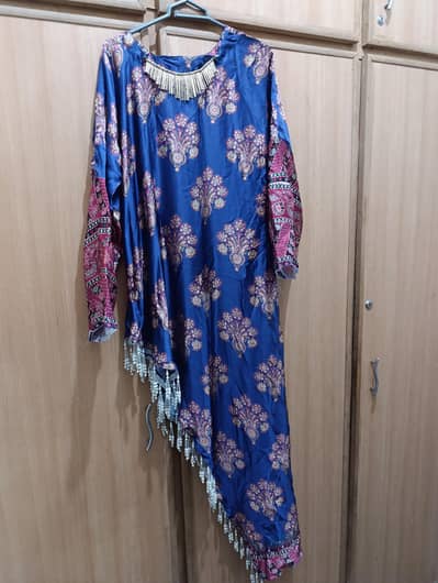 silk printed fabric ,