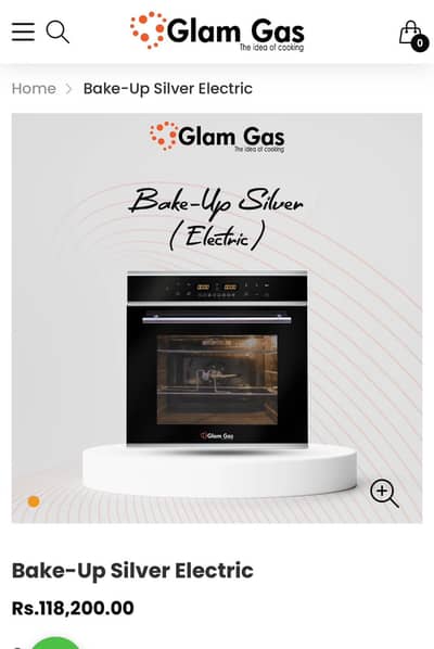 Electric Oven Glam Gas
