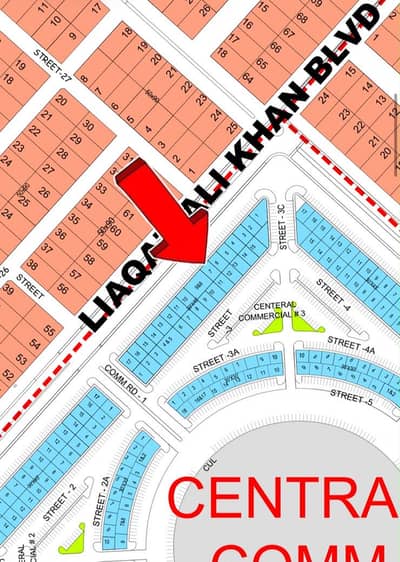6 Marla Commercial Plot On Main Liaqat Ali Khan Blvd