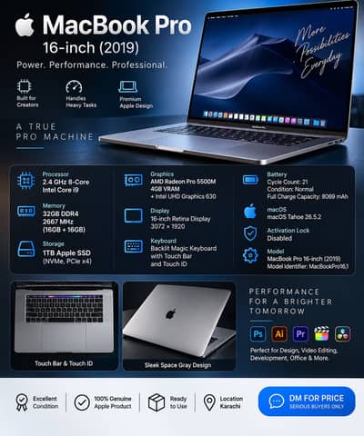 MacBook Pro 16-inch i9