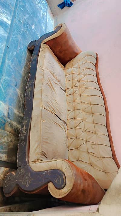 pure wooden frame sofa 4 seater