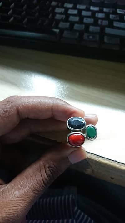 Three Emerald Ring
