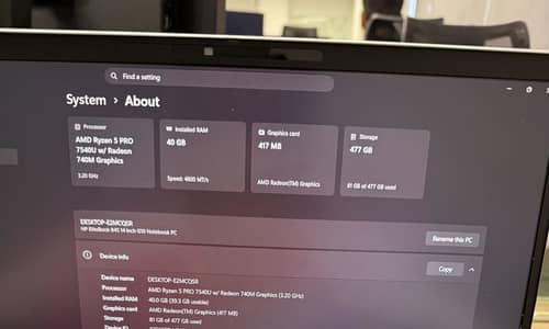 HP Elitebook g10 - 40gb ddr5 RAM- 512gb ssd
