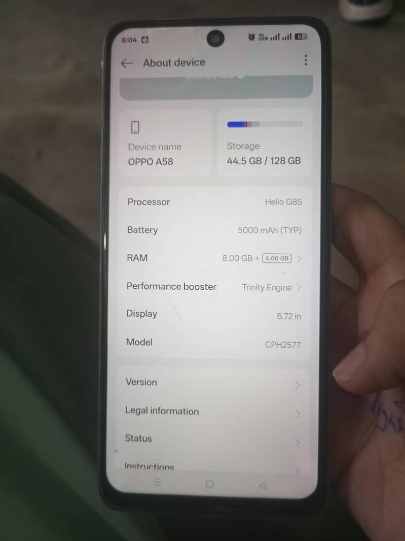 OPPO A58 7
